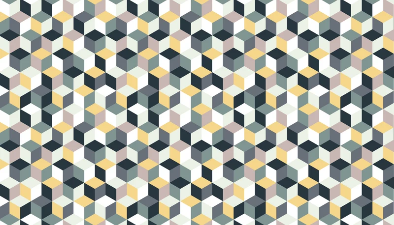 Tapis vinyl CUBES
