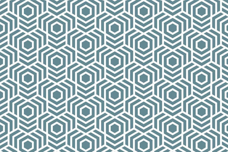 Tapis vinyl HEXAGONE