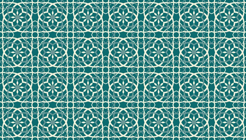Tapis vinyl CARREAU DE CIMENT VERT
