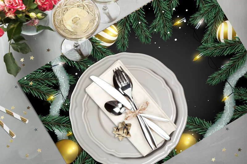 4 sets de table SAPIN DE NOËL