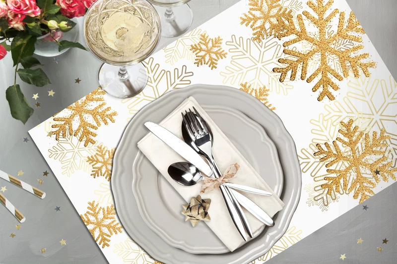 4 sets de table ETOILES DES NEIGES