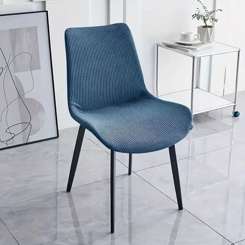 Housse chaise style scandinave Bleue