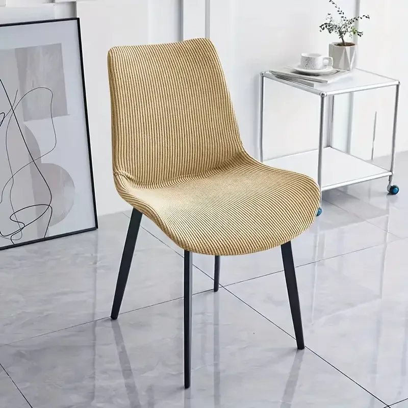 Housse chaise style scandinave Beige