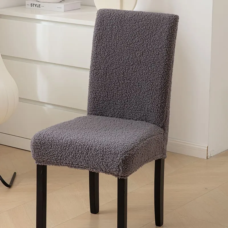 Housse de Chaise Extensible Teddy Grise