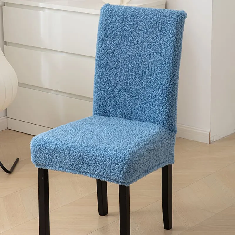 Housse de Chaise Extensible Teddy Bleue