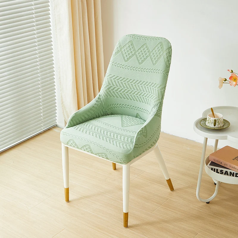Housse chaise Scandinave avec Accoudoirs Géométrique Vert