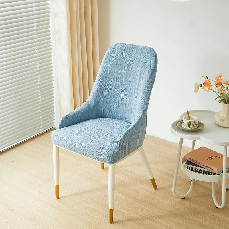 Housse chaise Scandinave avec Accoudoirs Plume Bleu Ciel