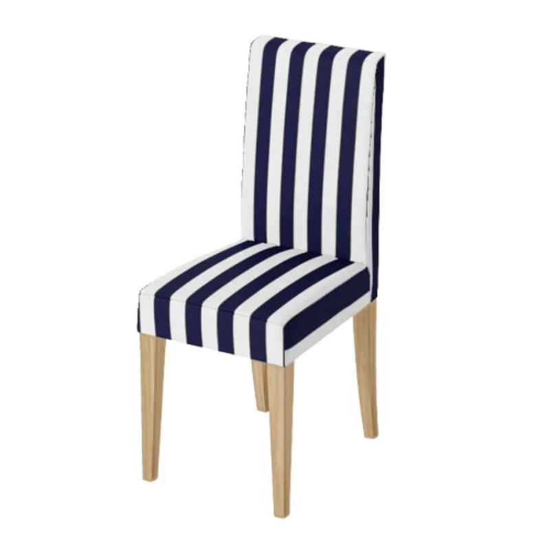 Housse de chaise Rayures Bleu Marine