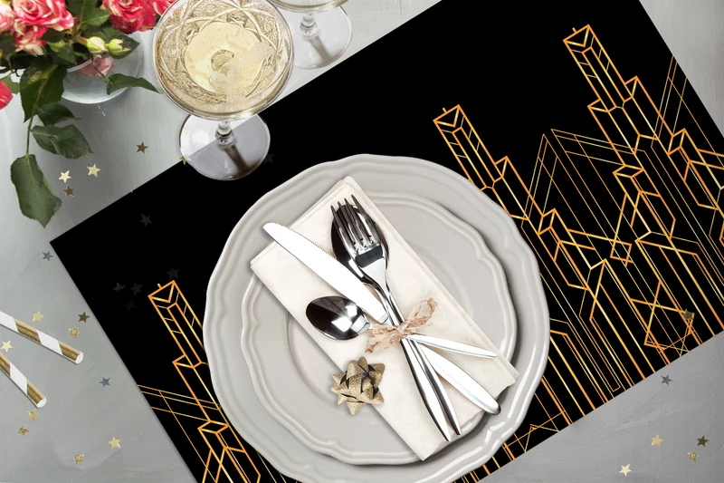 4 sets de table ART DECO