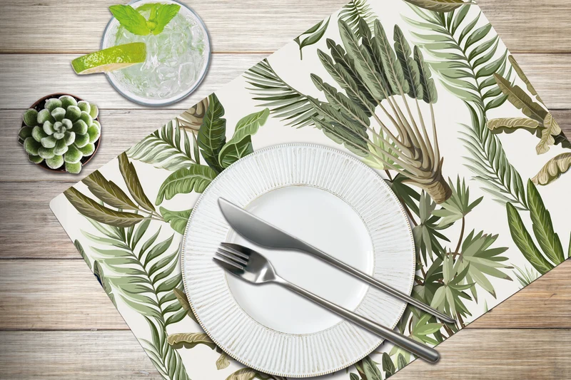 4 sets de table FORÊT TROPICALE