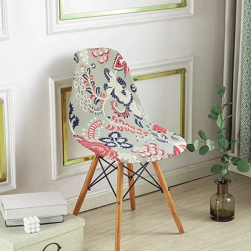 Housse chaise Scandinave Arabesque Multicolore