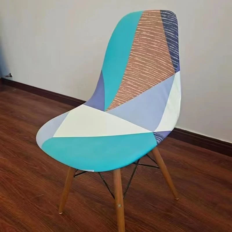 Housse chaise Scandinave Design Bleu