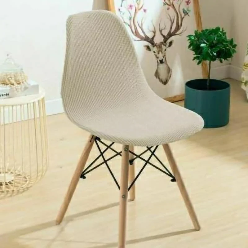 Housse chaise Scandinave Côtelée