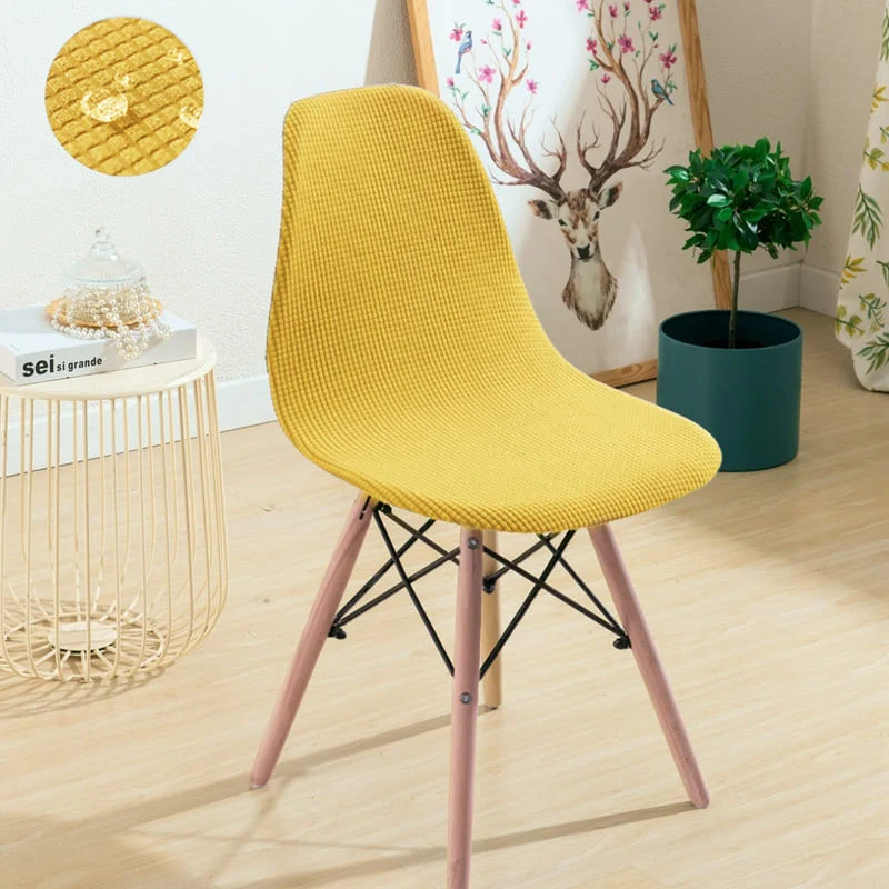 Housse chaise Scandinave Jaune Doré