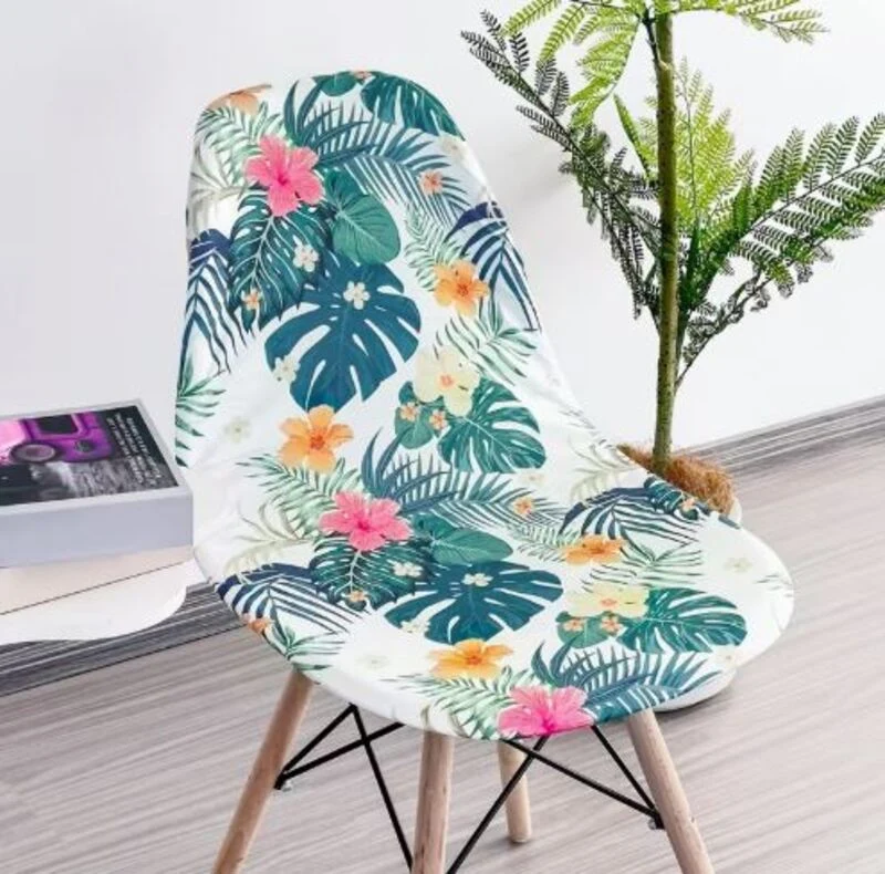 Housse chaise Scandinave Monstera Lagon