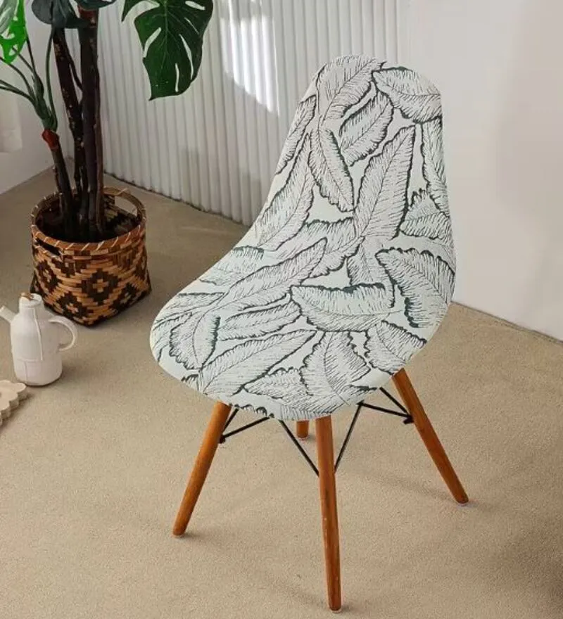Housse chaise Scandinave Végétale Verte