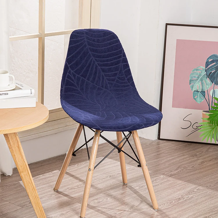 Housse chaise Scandinave Monstera Bleue