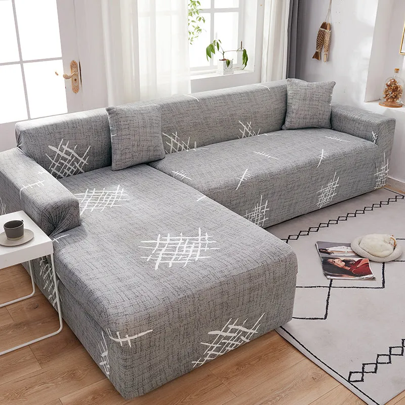 Housse de Canapé Gris Trame