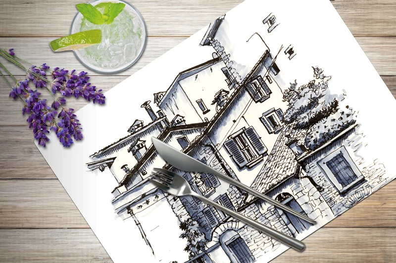 4 Sets de table GORDES