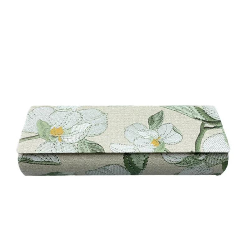Etui lunette Floral Vert