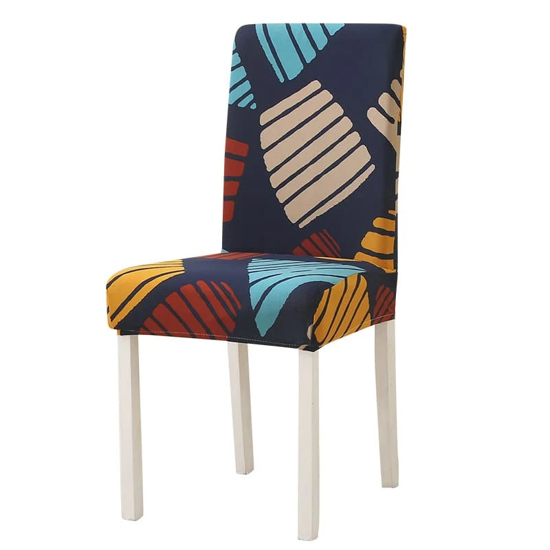 Housse de chaise patch abstrait