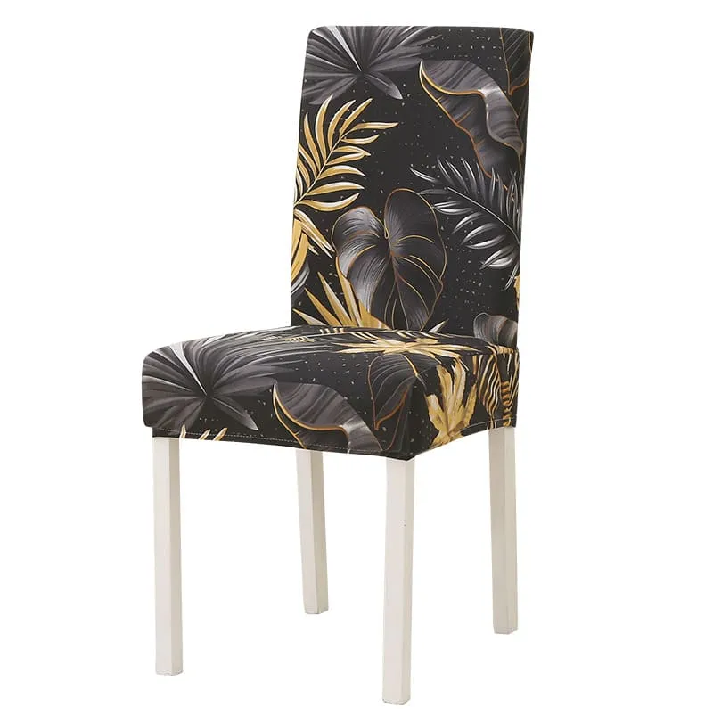Housse de chaise forêt dorée