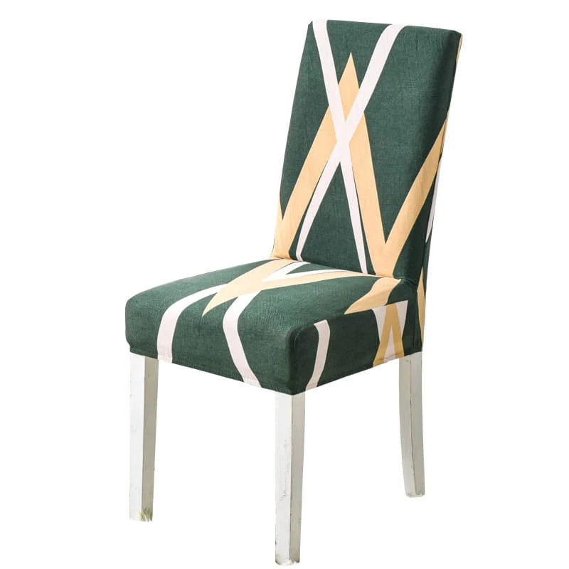 Housse de chaise fusion géométrique