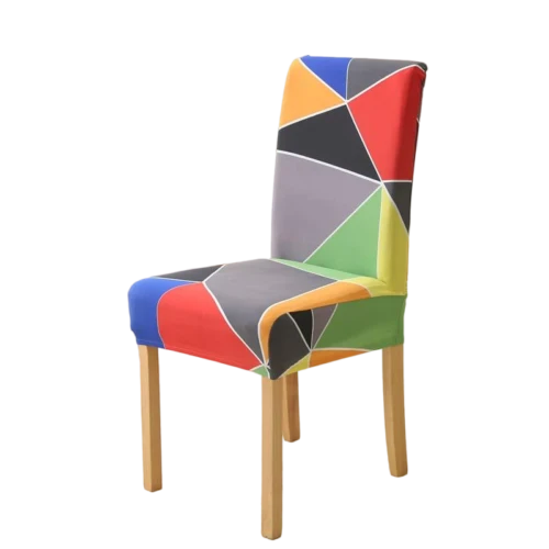 Housse de chaise vibrations géométriques