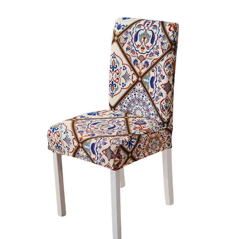 Housse de chaise mosaïque bohème