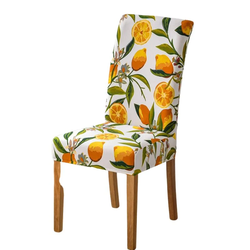 Housse de chaise oranges éclatants