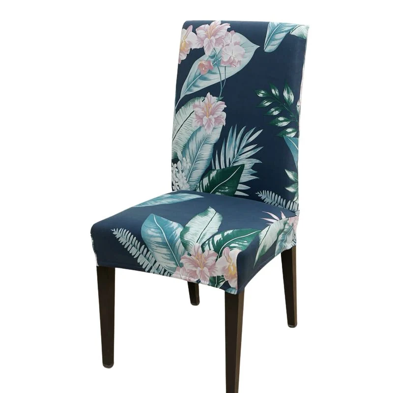 Housse de chaise jardin tropical