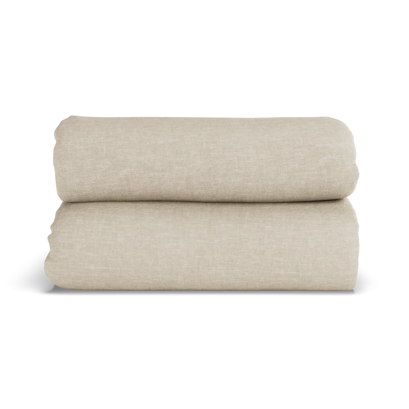 Drap housse lin lavé