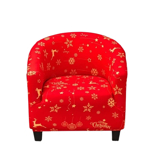 Housse fauteuil Cabriolet Merry Christmas Doré