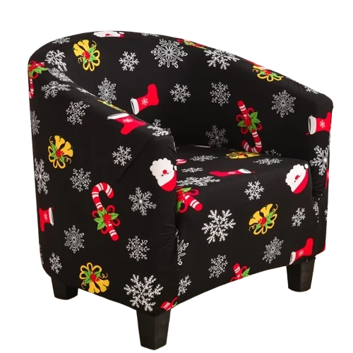 Housse fauteuil Cabriolet Noël Noir