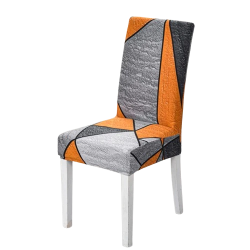 Housse de chaise Géométrique Gris Orange
