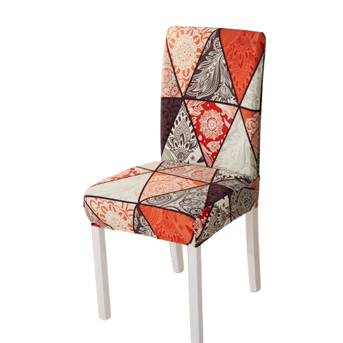 Housse de chaise Géométrique Orange