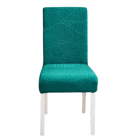 Housse de Chaise Extensible Jacquard Vert Emeraude
