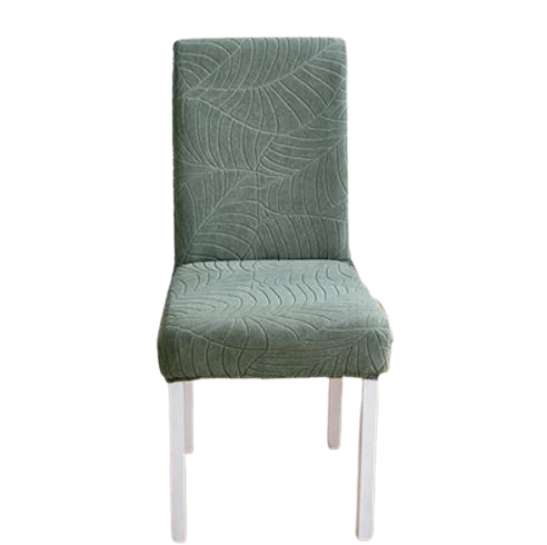 Housse de Chaise Extensible Jacquard Vert
