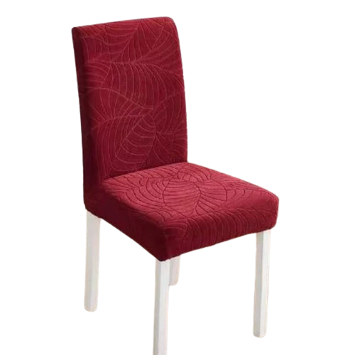 Housse de Chaise Extensible Jacquard Bordeaux