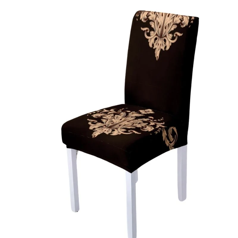 Housse de Chaise Extensible Baroque Noir