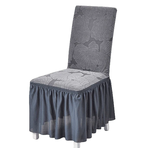 Housse de chaise Salle à Manger Gris Foncé
