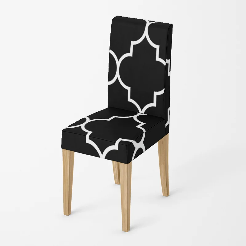 Housse de chaise Arabesque Noir
