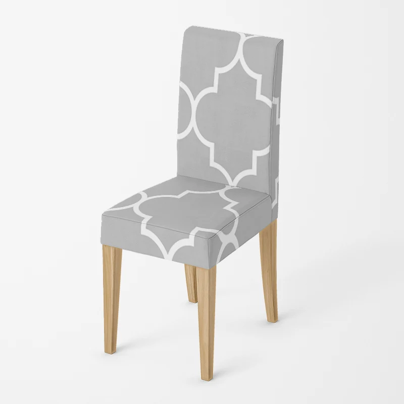 Housse de chaise Arabesque Gris