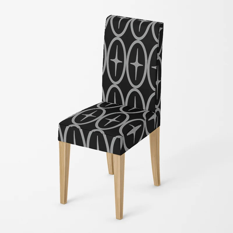 Housse de chaise Croix Noir