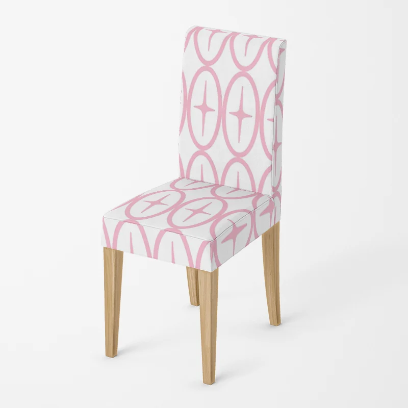 Housse de chaise Croix Rose