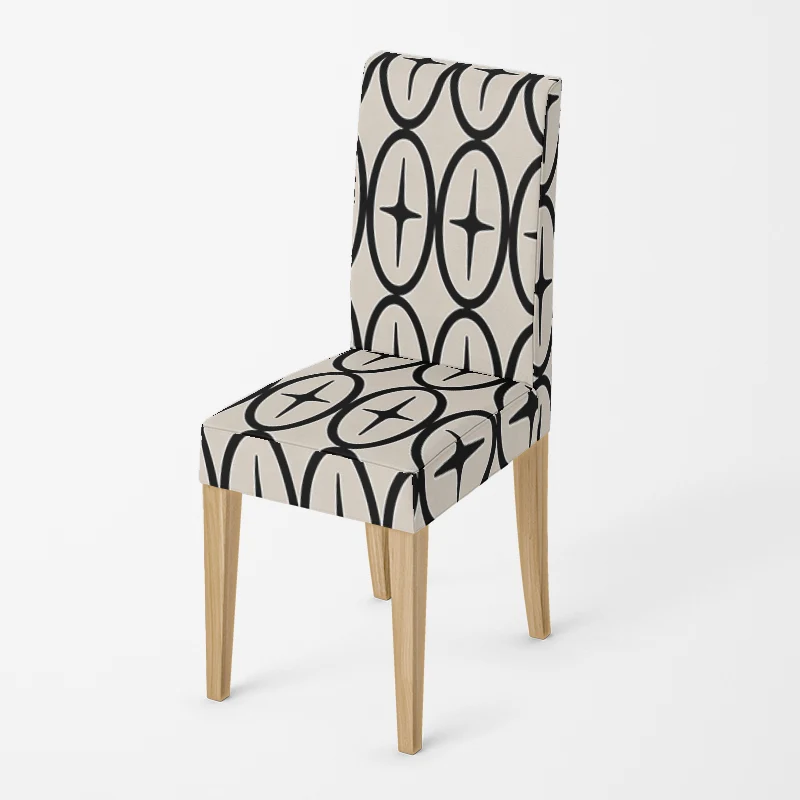 Housse de chaise Croix Beige