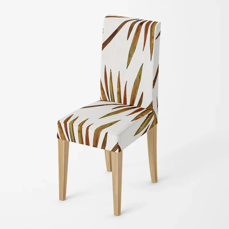 Housse de chaise Feuillage Marron