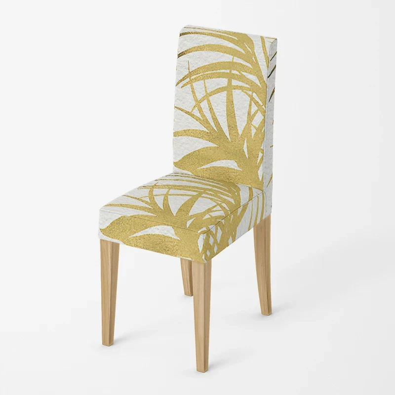 Housse de chaise Feuillage Jaune
