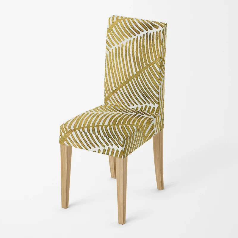 Housse de chaise Fougère Jaune