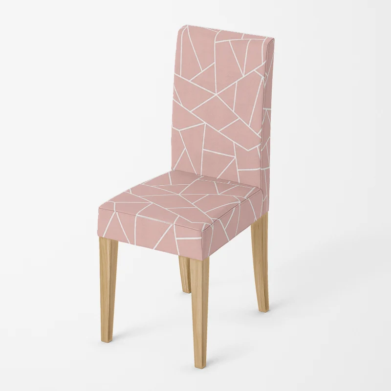 Housse de chaise Mosaïque Rose